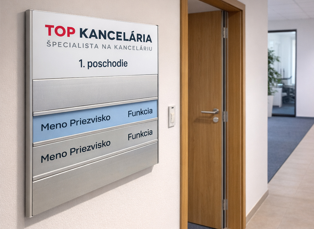 Viacriadkové menovky ku dverám